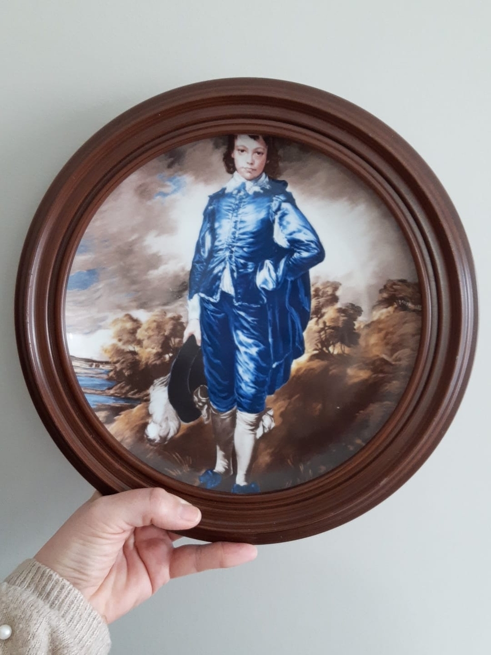 Framed Blue Boy Portrait Wall Plate
